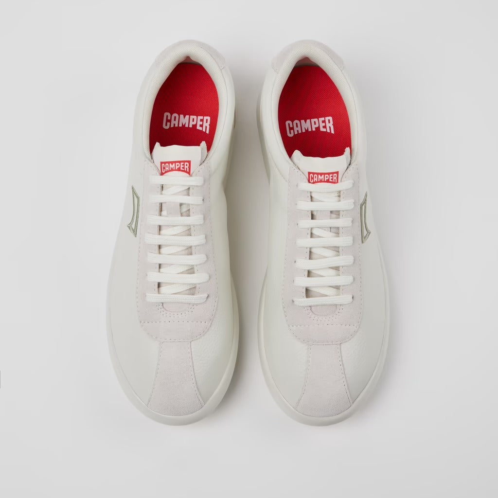 Camper Pelotas XLF White Leather and Nubuck Sneakers for Men