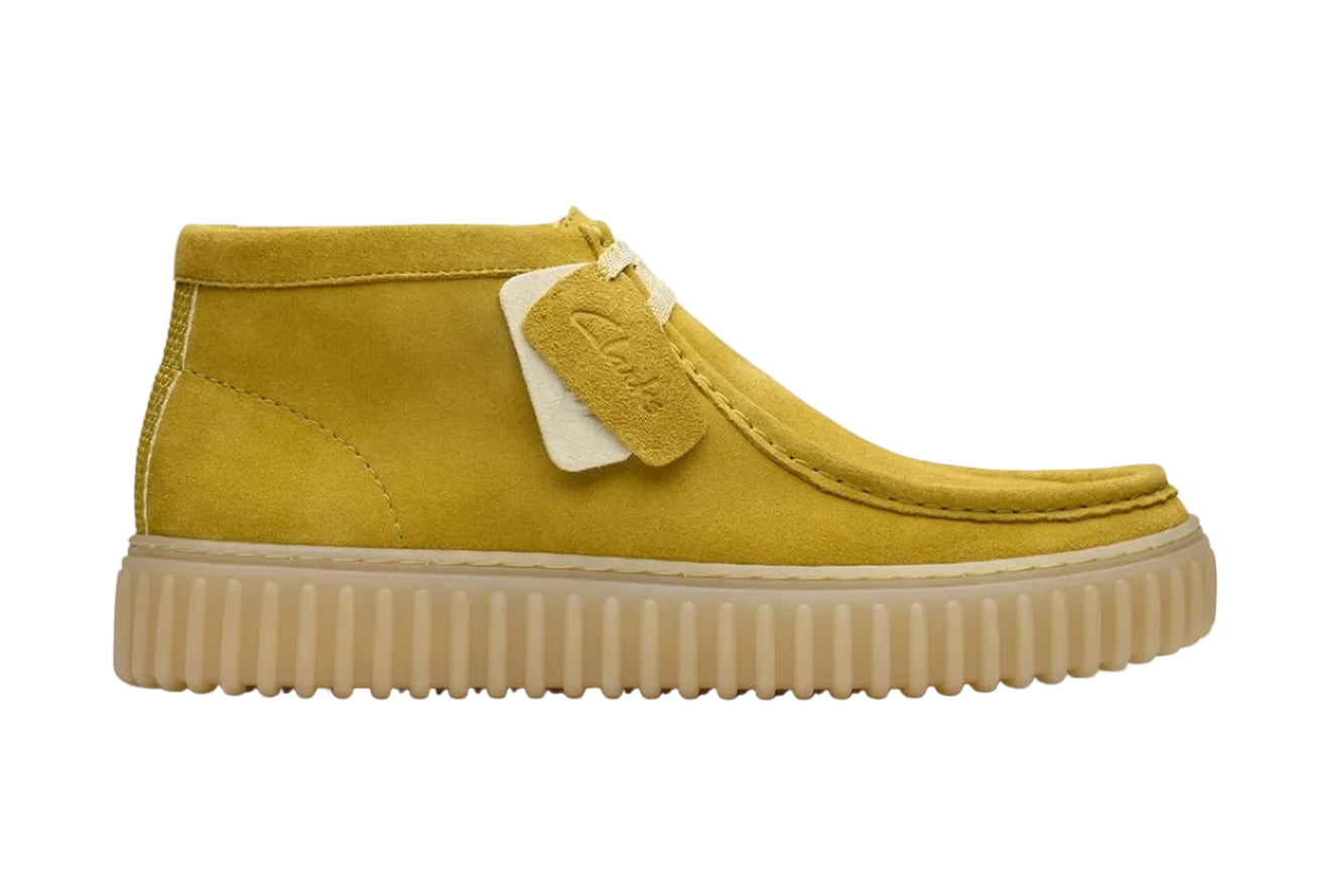 Clarks Lime Sued Hi Sneakers