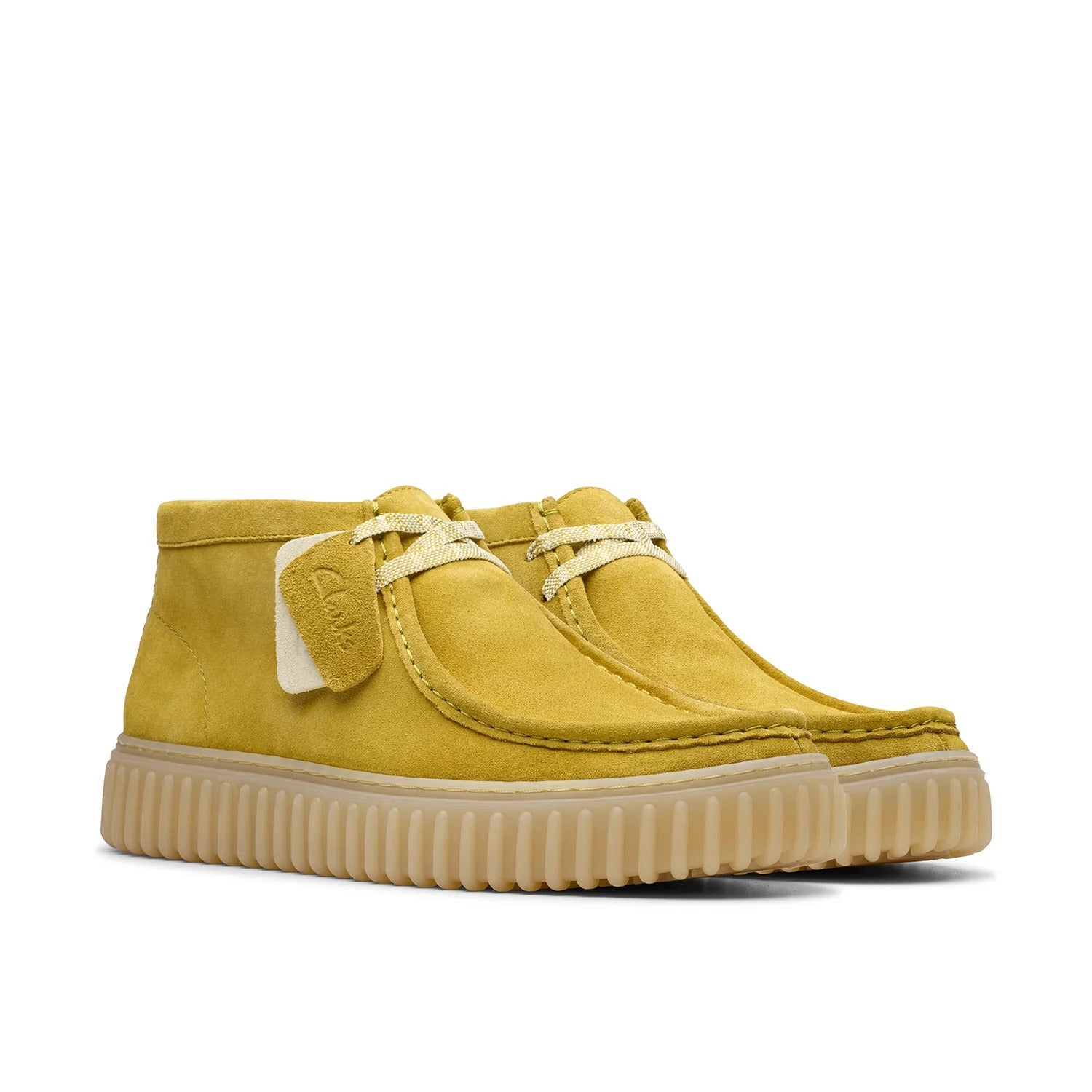 Clarks Lime Sued Hi Sneakers