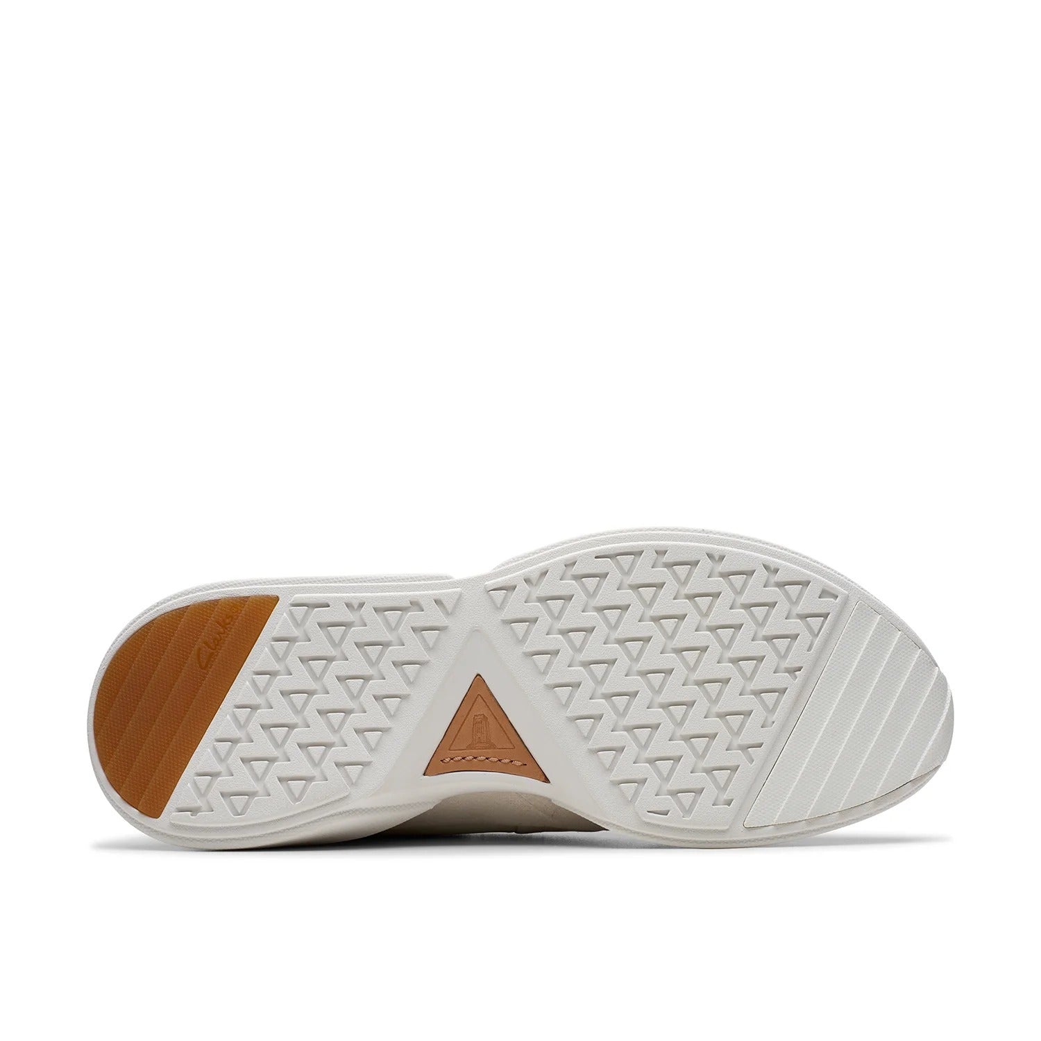 Clarks Mens Craft Pace / White Leather