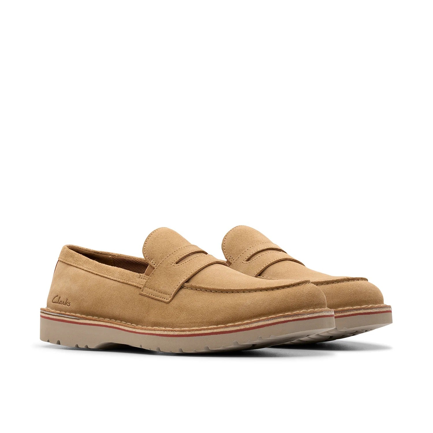 Clarks Mens Eastridge Step / Ligth tan suede