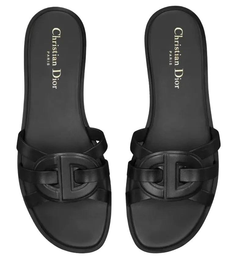 CTN D.I.O.R D-Club Black Slipper for Women