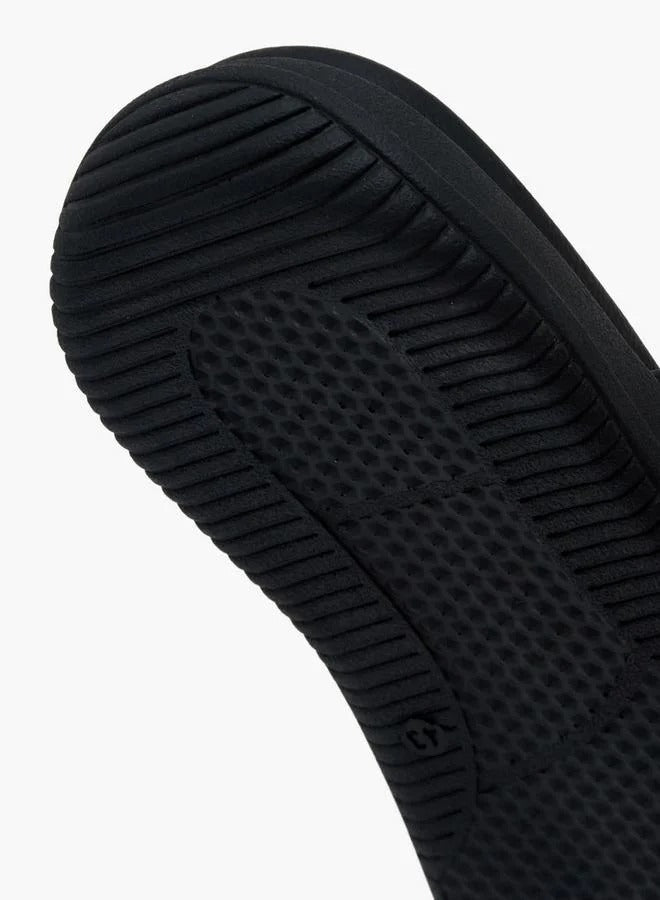 DUCHINI Cross Straps Leather Slides Men