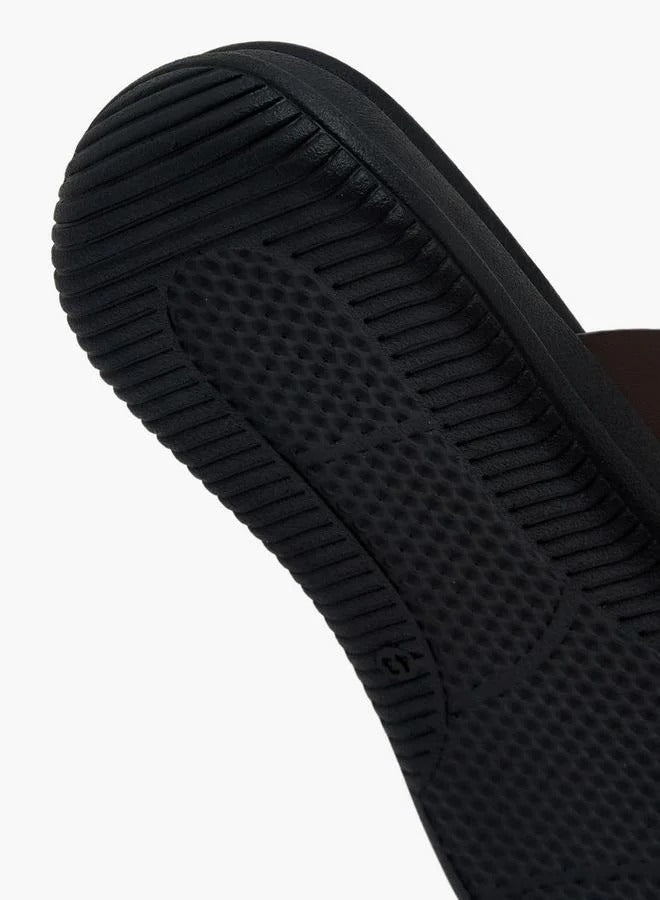 DUCHINI Cross Straps Leather Slides Men