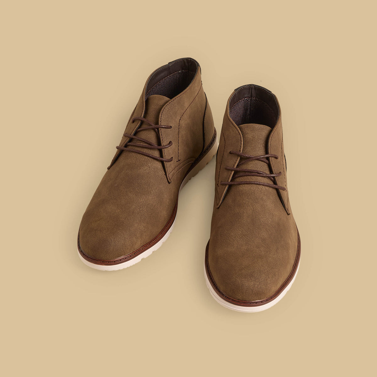 Max Low Cut Boots with Lace-Up Closure Brown for Men - image 1
