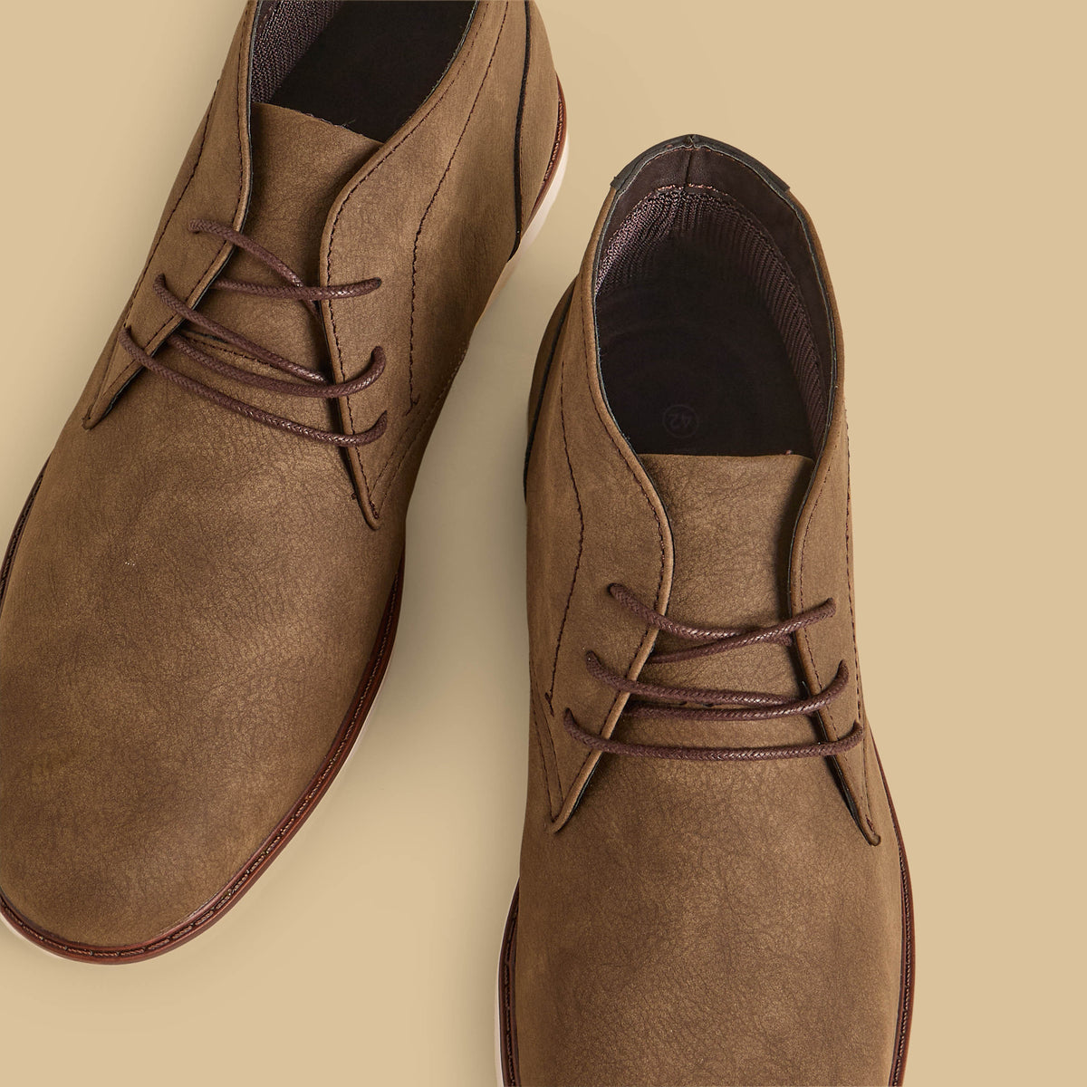 Max Low Cut Boots with Lace-Up Closure Brown for Men - image 3