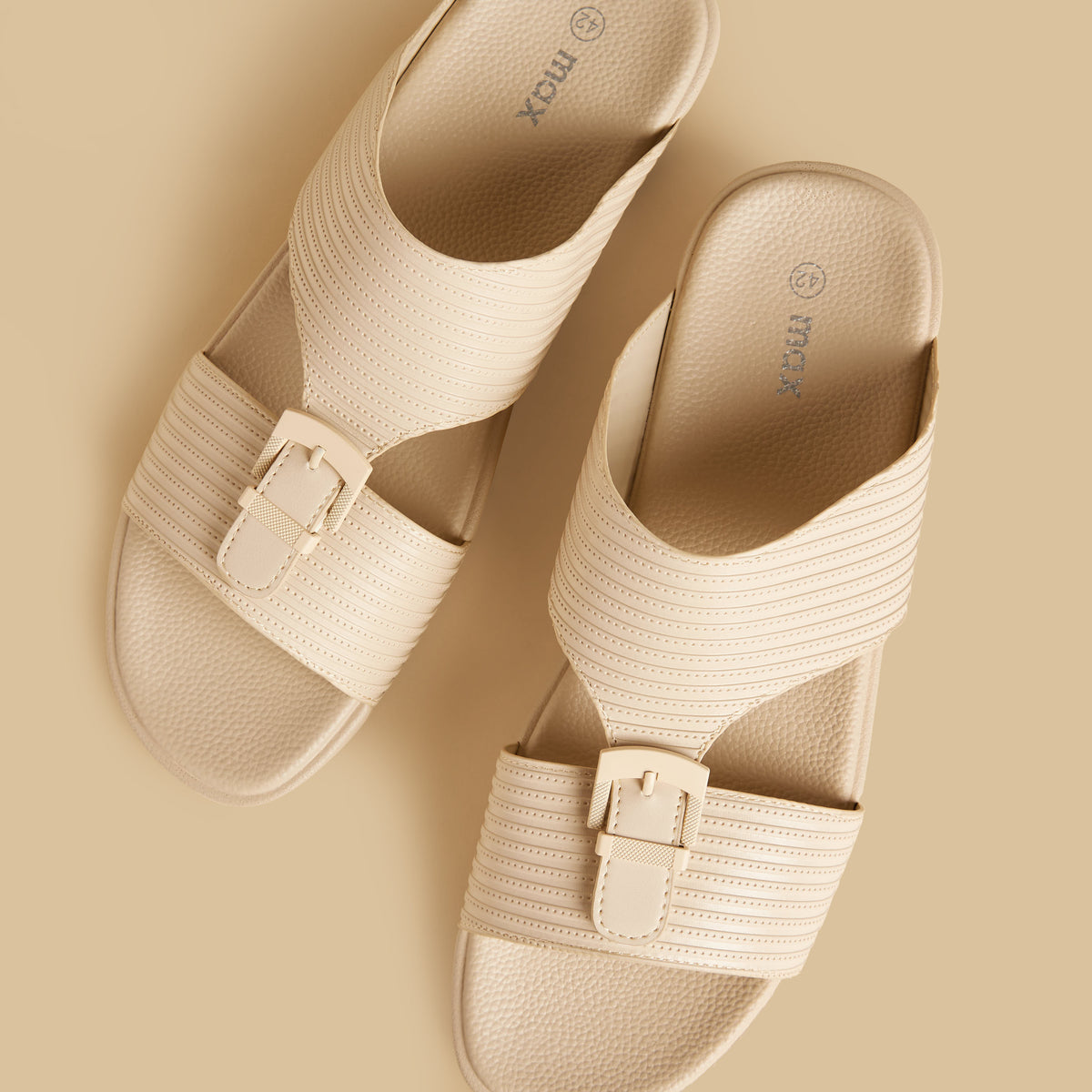 Max Slip-On Arabic Sandals Beige for Men - image 3