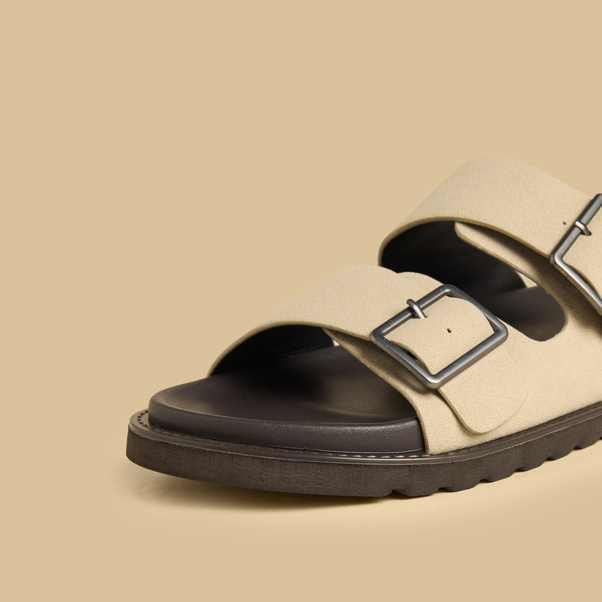 Max Double Strap Buckle Sandals Cream for Men - image 4