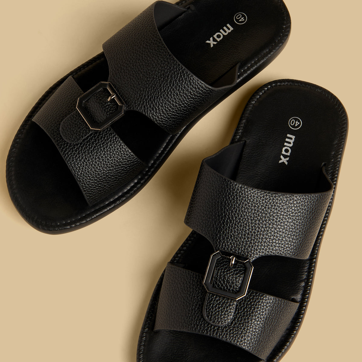 Max Comfort Arabic Sandals Black for Men - image 3