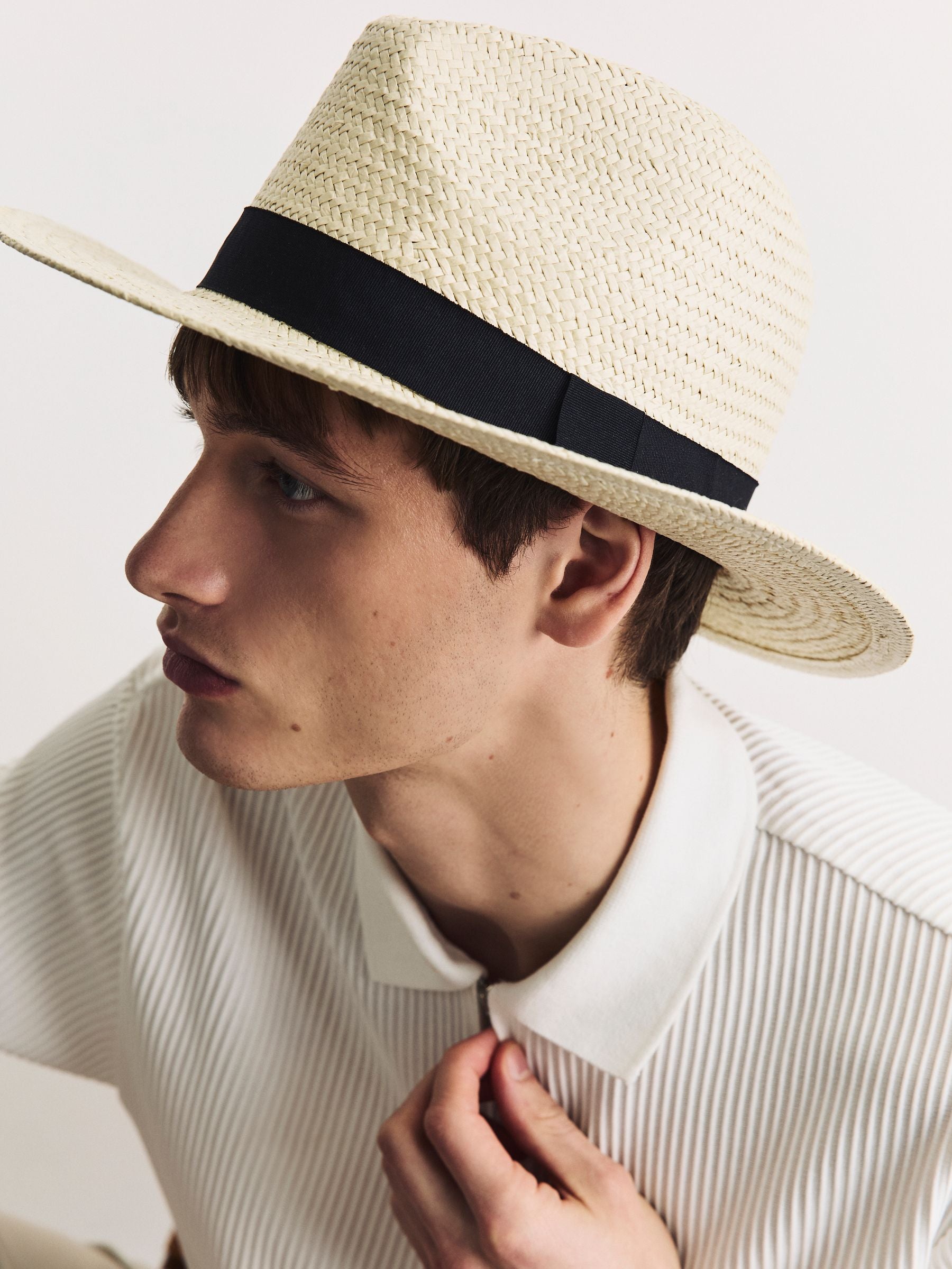 Next Cream Panama Hat Paper Construction S-M Size