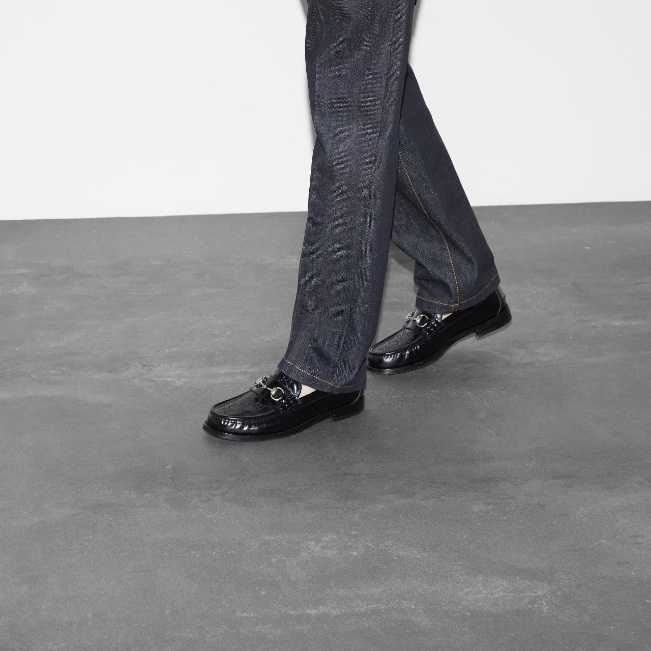 GUCCI Hosrebit Major Loafer Black - Jango Mall