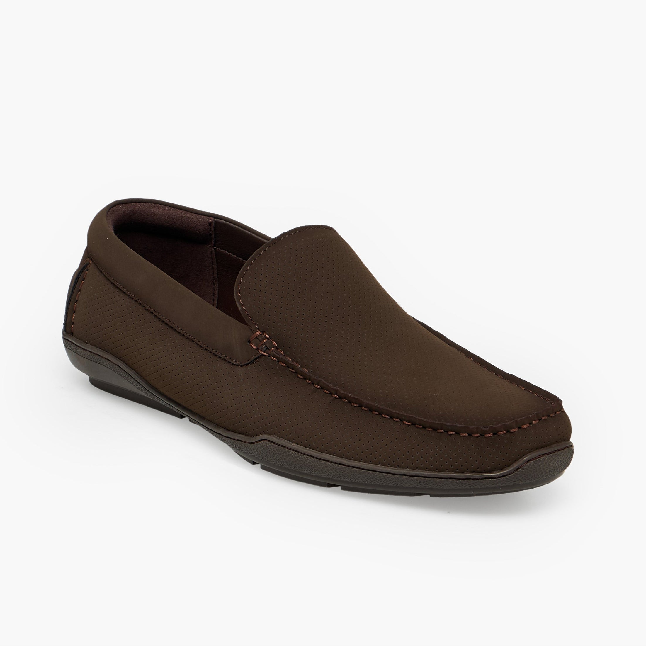 Duchini Men Slip-On Loafers Brown