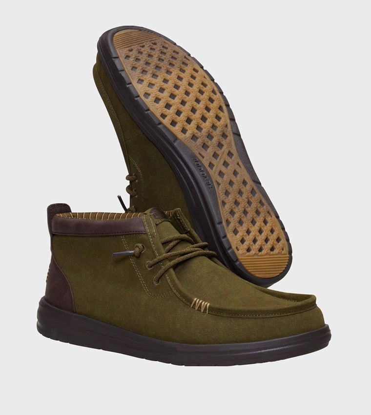 Hey Dude Wally Clasic Hi Olive Green