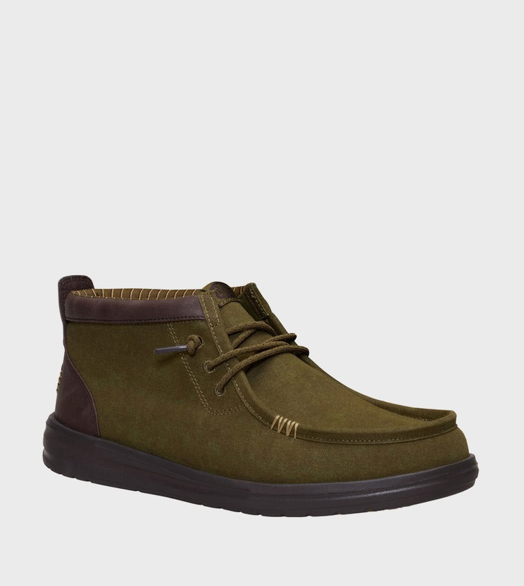 Hey Dude Wally Clasic Hi Olive Green