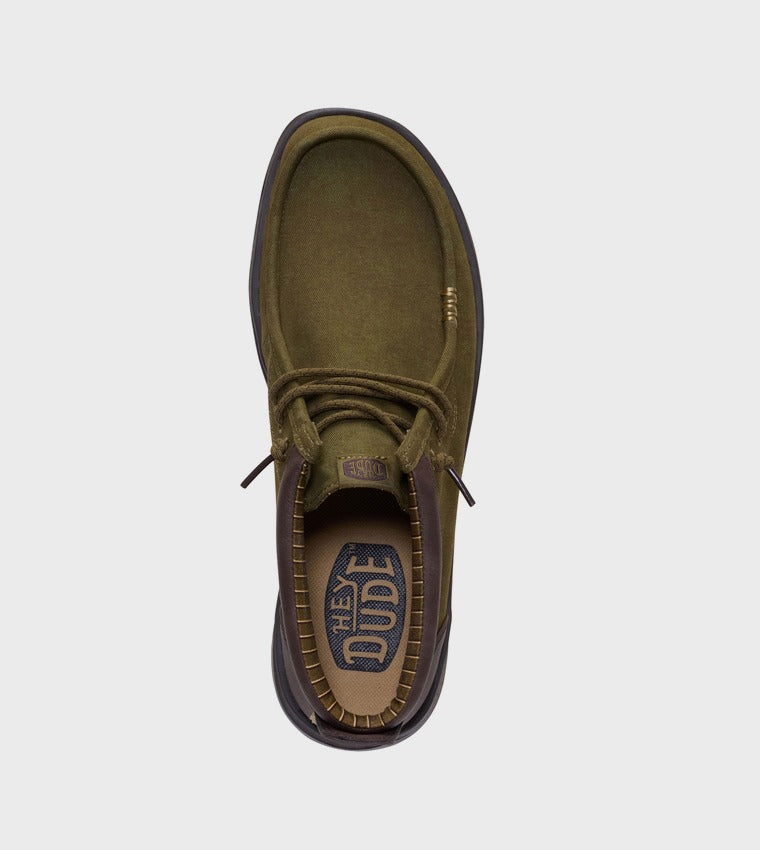 Hey Dude Wally Clasic Hi Olive Green