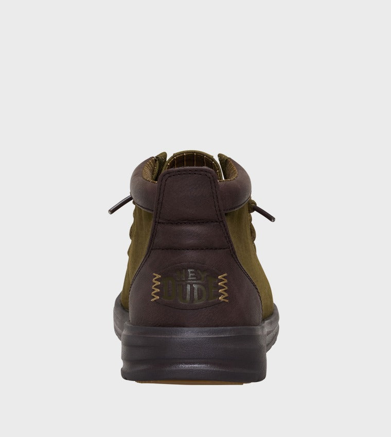 Hey Dude Wally Clasic Hi Olive Green