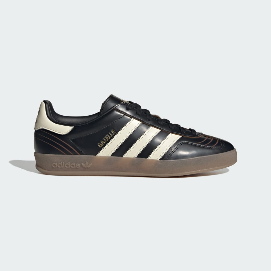 Adidas GAZELLE INDOOR SHOES - Core Black / Cream White / Gum