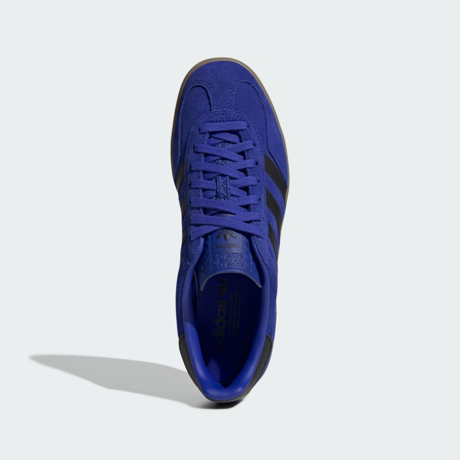Adidas Gazelle Indoor Shoes - Lucid Blue / Core Black / Gold Metallic