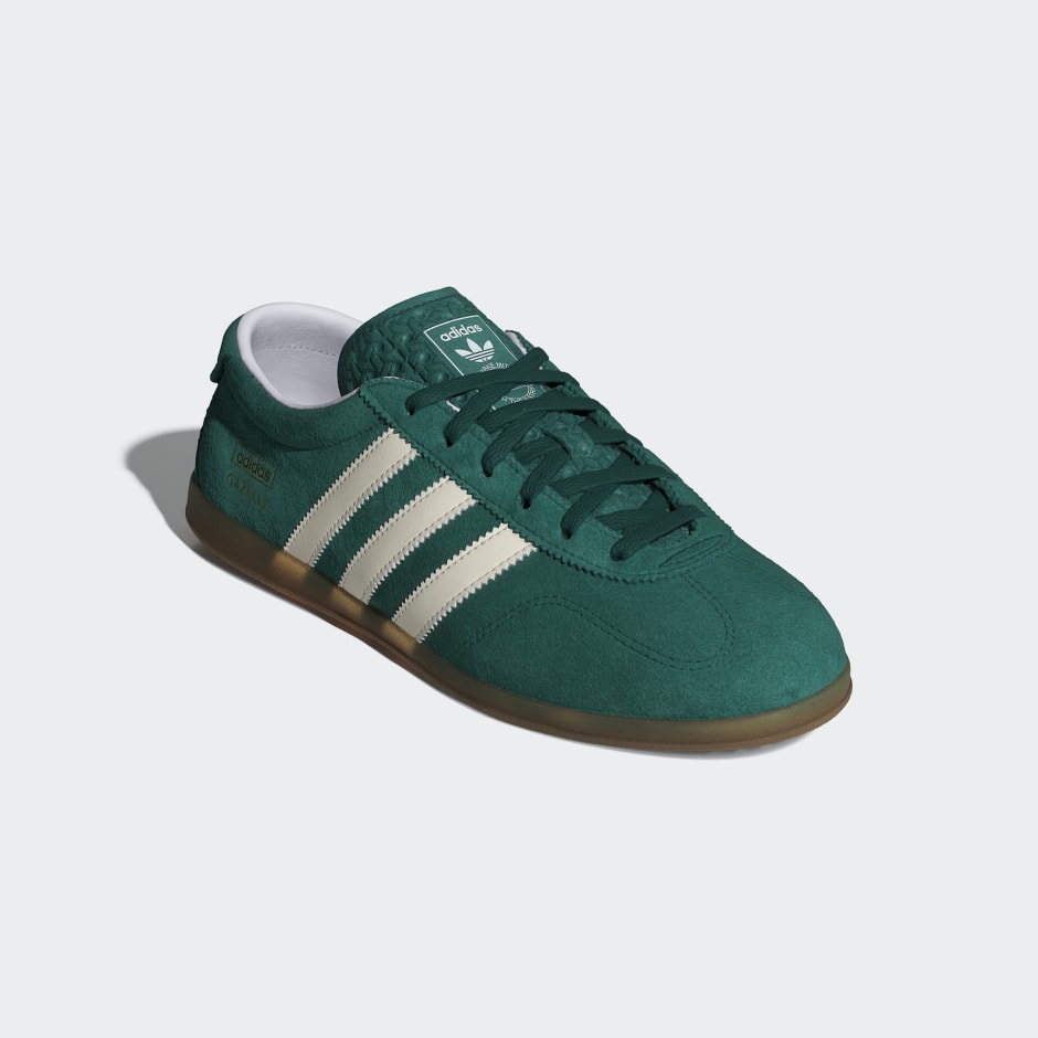 Adidas Gazelle Lo Pro Shoes - Collegiate Green / Cloud White / Gum