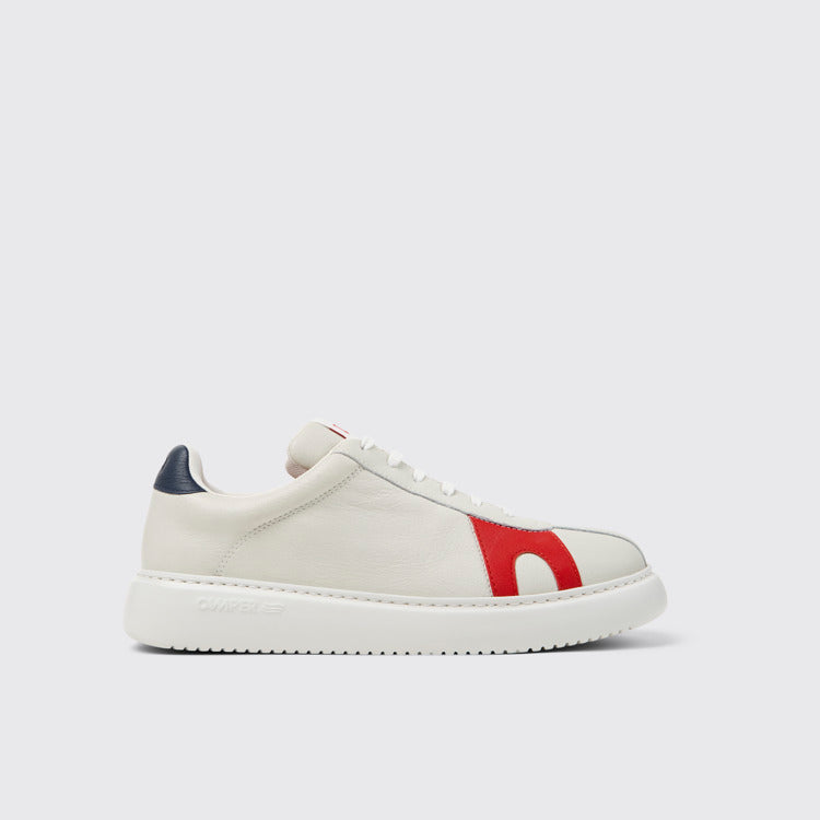Side view of Twins Multicolor Leather Sneakers for Men.