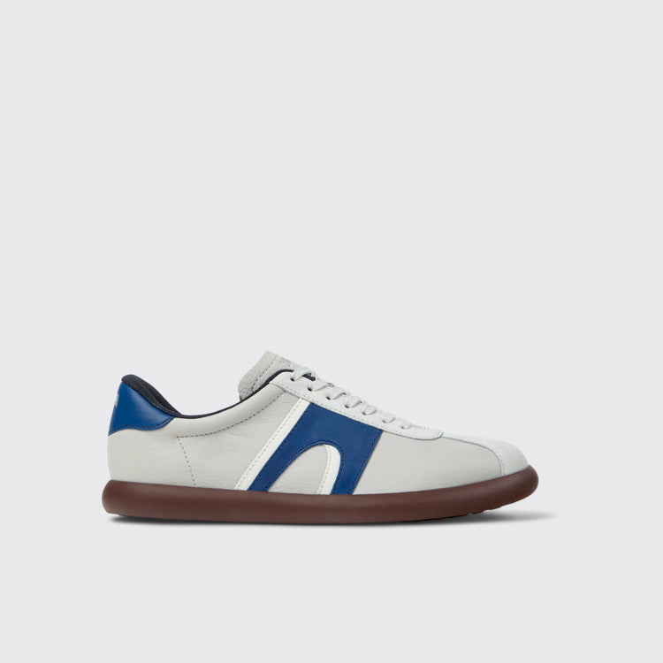 Side view of Pelotas Soller Multicolor Leather and Nubuck Sneakers for Men.