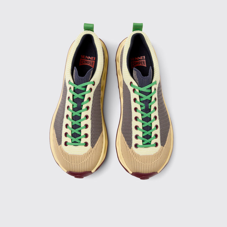 Overhead view of Camper x SUNNEI - PELOTISSIMA Multicolor Textile Sneakers for Men.