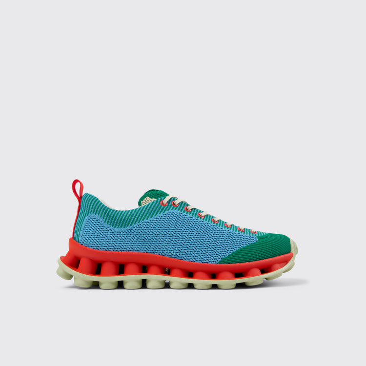Side view of Camper x SUNNEI - PELOTISSIMA Multicolor Textile Sneakers for Men.
