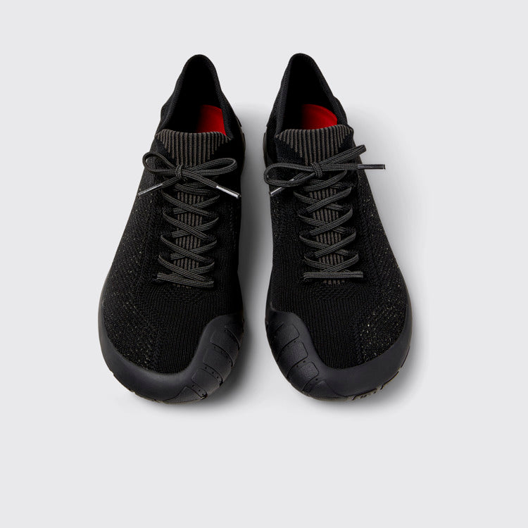 Overhead view of Peu Path Multicolor Recycled PET Sneaker Boots for Men.
