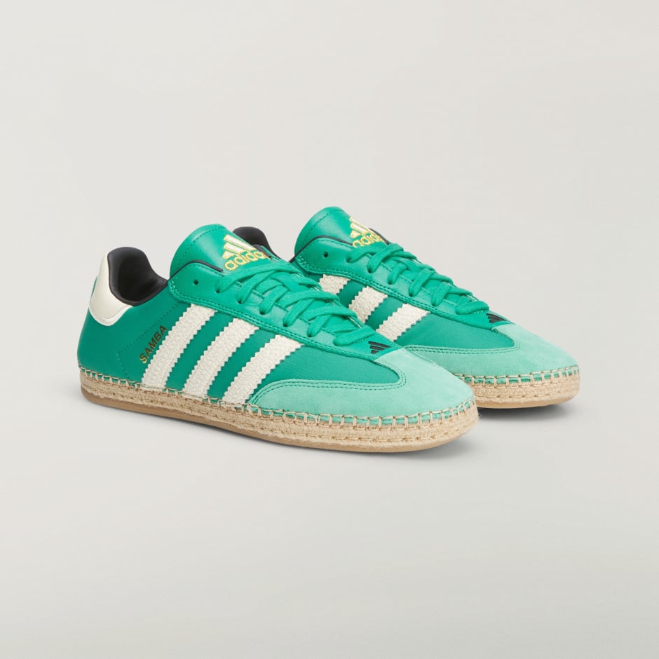 Adidas CLOT Samba By Edison Chen Trainers - Court Green / Warm Vanilla / Core Black
