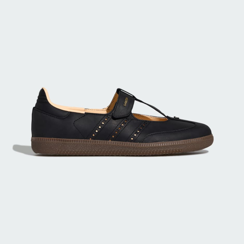 Adidas Samba Jane Shoes - Core Black / Crystal Sand / Gum
