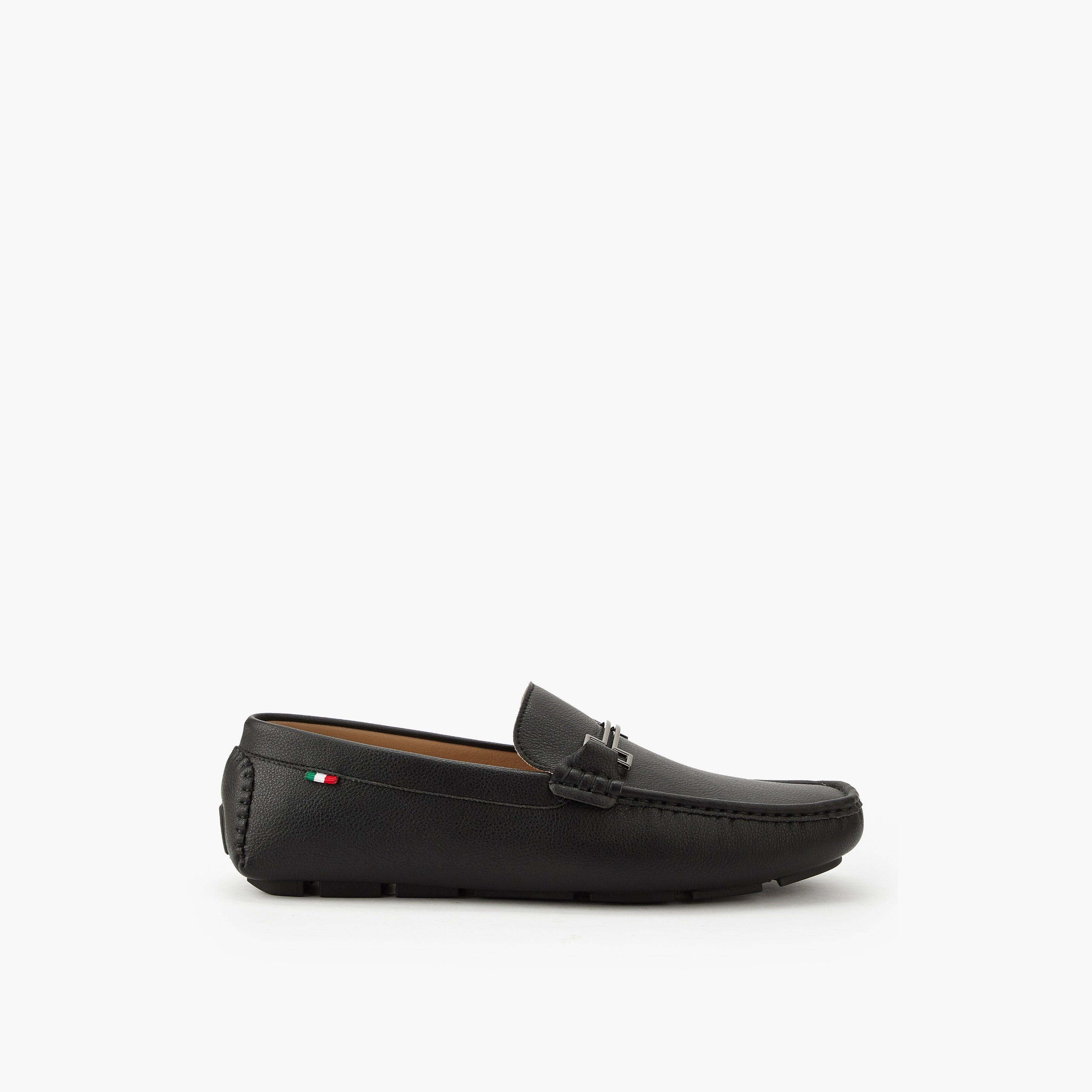 Renzo Ruganni Men Slip-On Loafers Black
