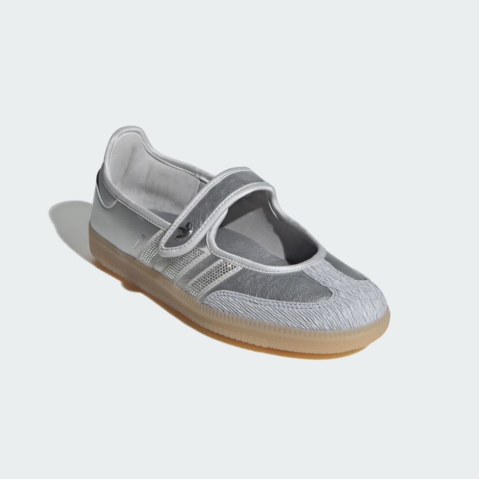 Adidas SAMBA OG SHOES - Silver Metallic / Grey One / Gum