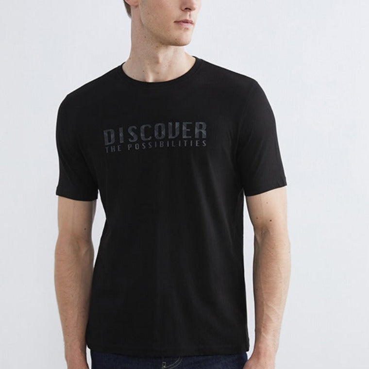 LC Waikiki Sleeves Casual T-Shirt Black
