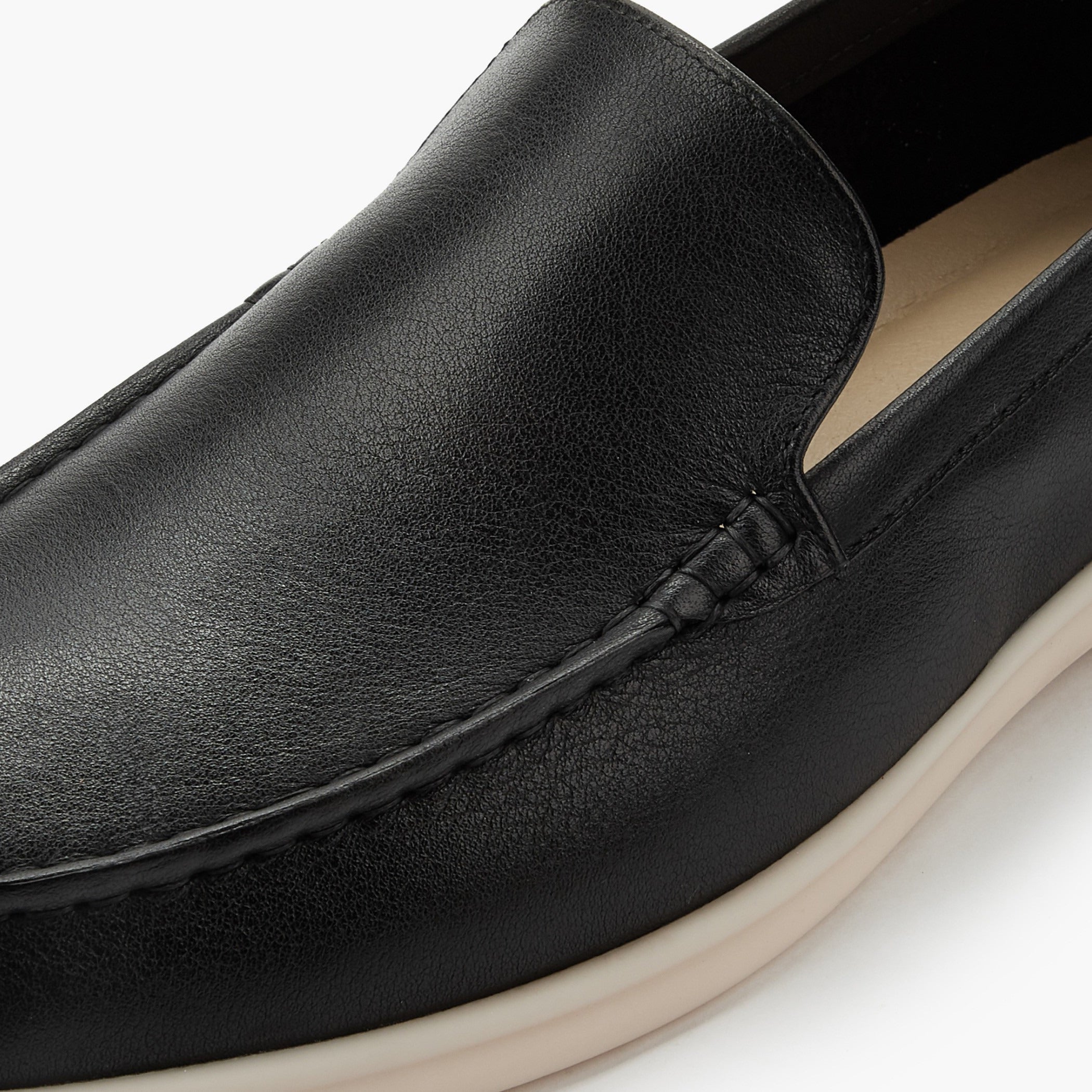 Renzo Ruganni Leather Loafers Black for Men