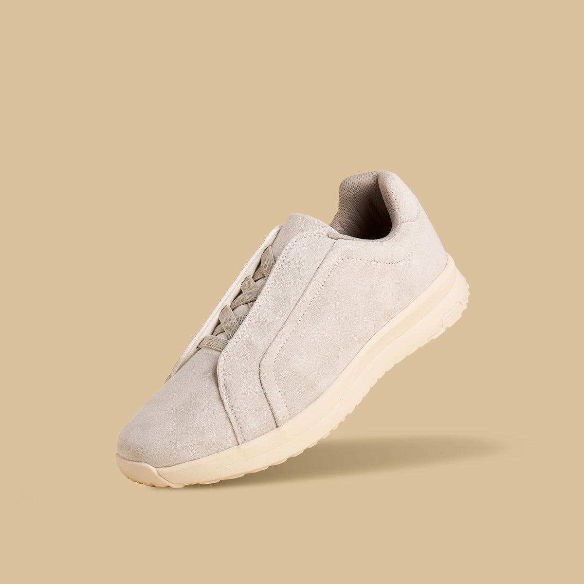 Max Panelled Slip-On Sports Shoes Cream for Men - image 2