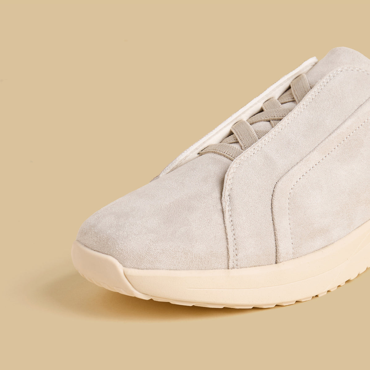 Max Panelled Slip-On Sports Shoes Cream for Men - image 4