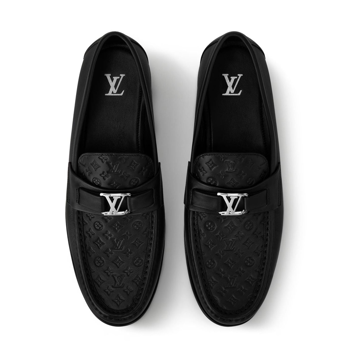 LV Major Loafer Embossed Black