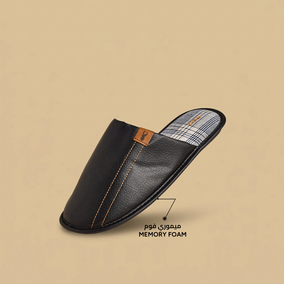 Max Applique Detail Bedroom Mules Black for Men - image 2