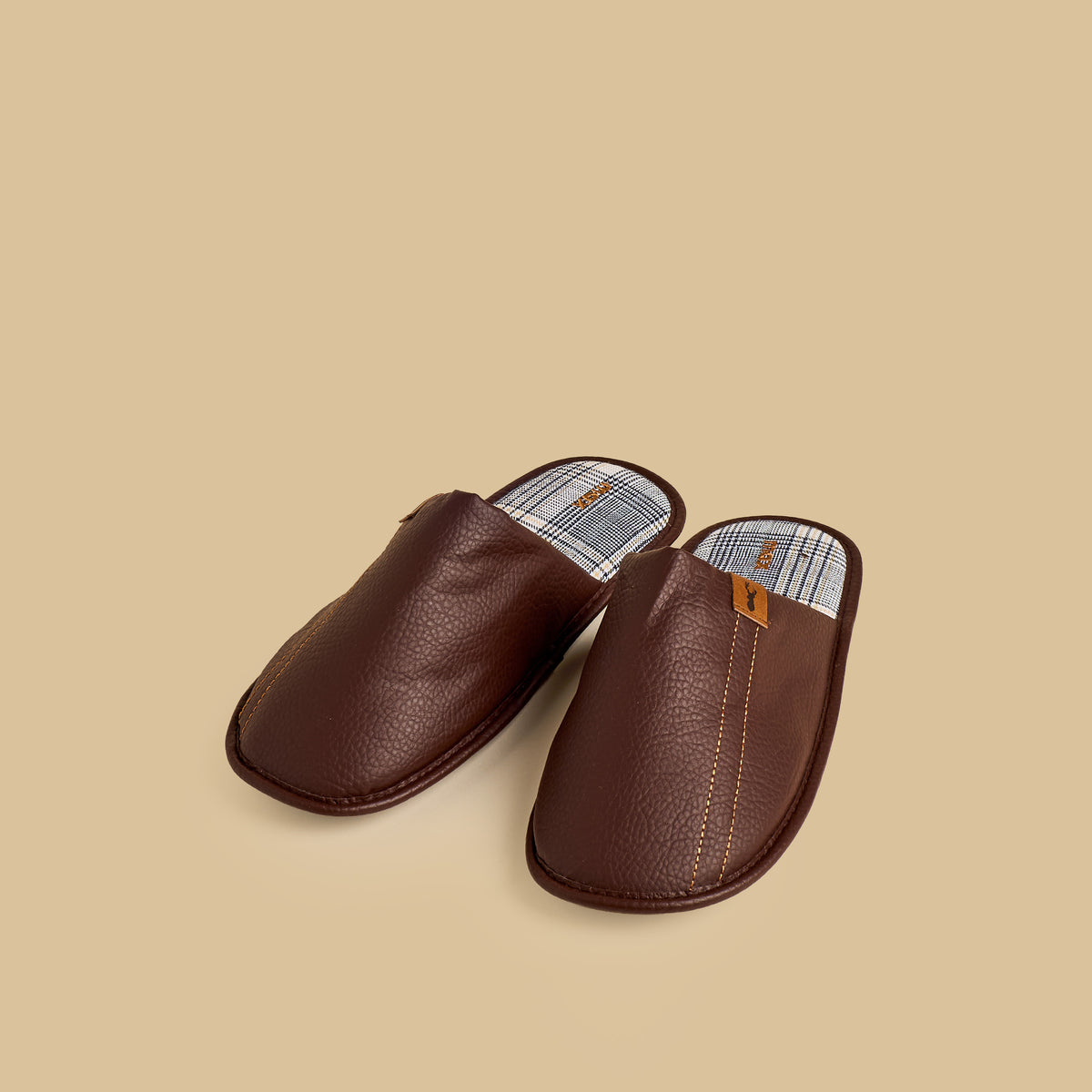 Max Applique Detail Bedroom Mules Brown for Men - image 1