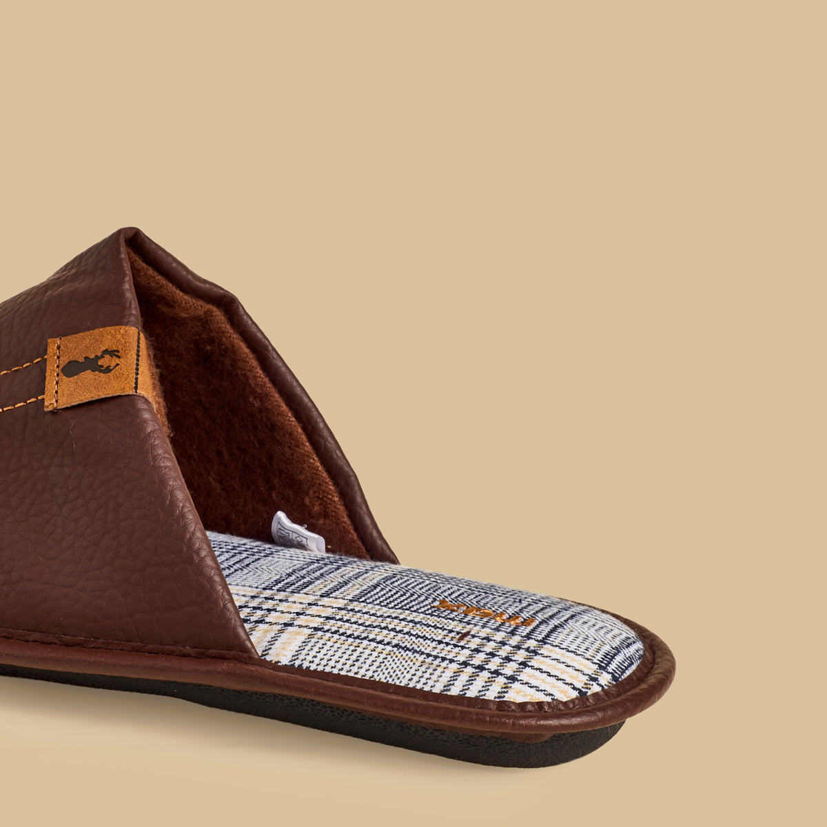 Max Applique Detail Bedroom Mules Brown for Men - image 5