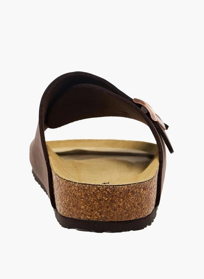 Buckle Details Sandal Men by Le Confort Brown