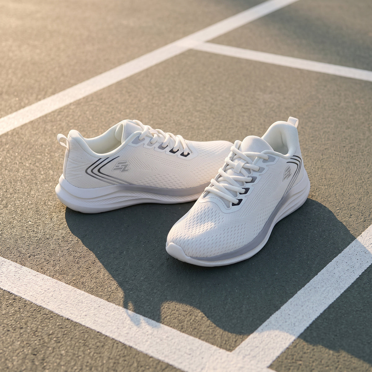 Max Textured Sports Shoes with Lace Closure White for Men - image 1