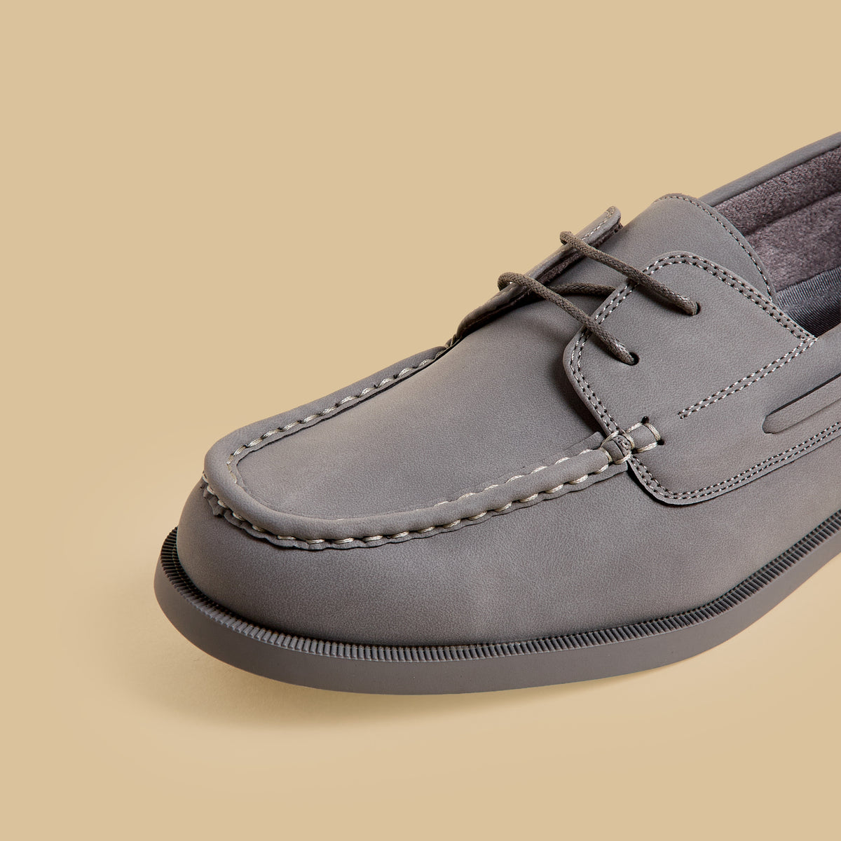 Max Stitch Detail Lace-Up Shoes Grey for Men - image 4