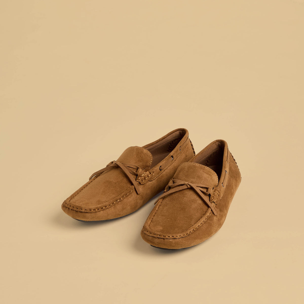 Max Bow Trim Slip-On Loafers Brown for Men - image 1