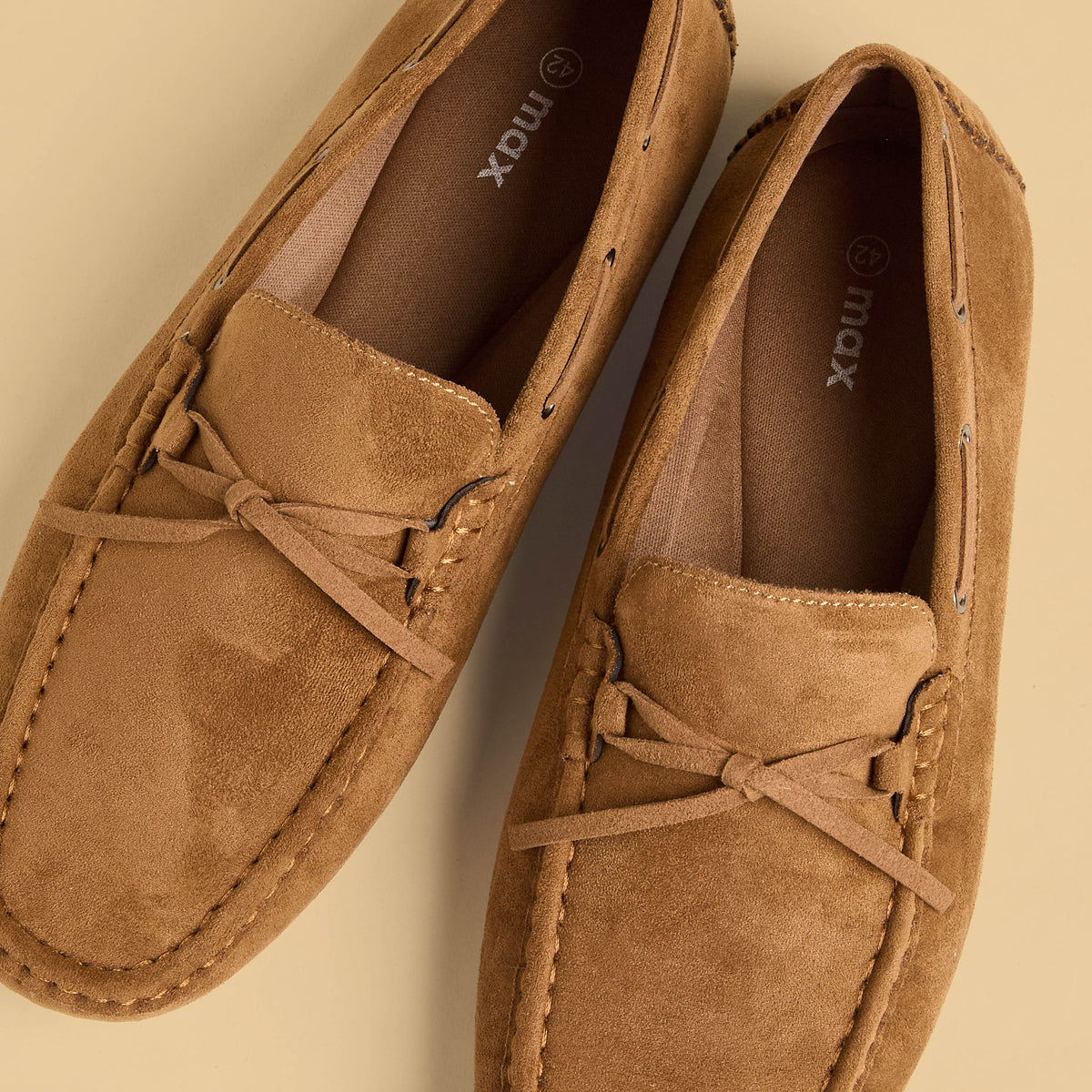 Max Bow Trim Slip-On Loafers Brown for Men - image 3