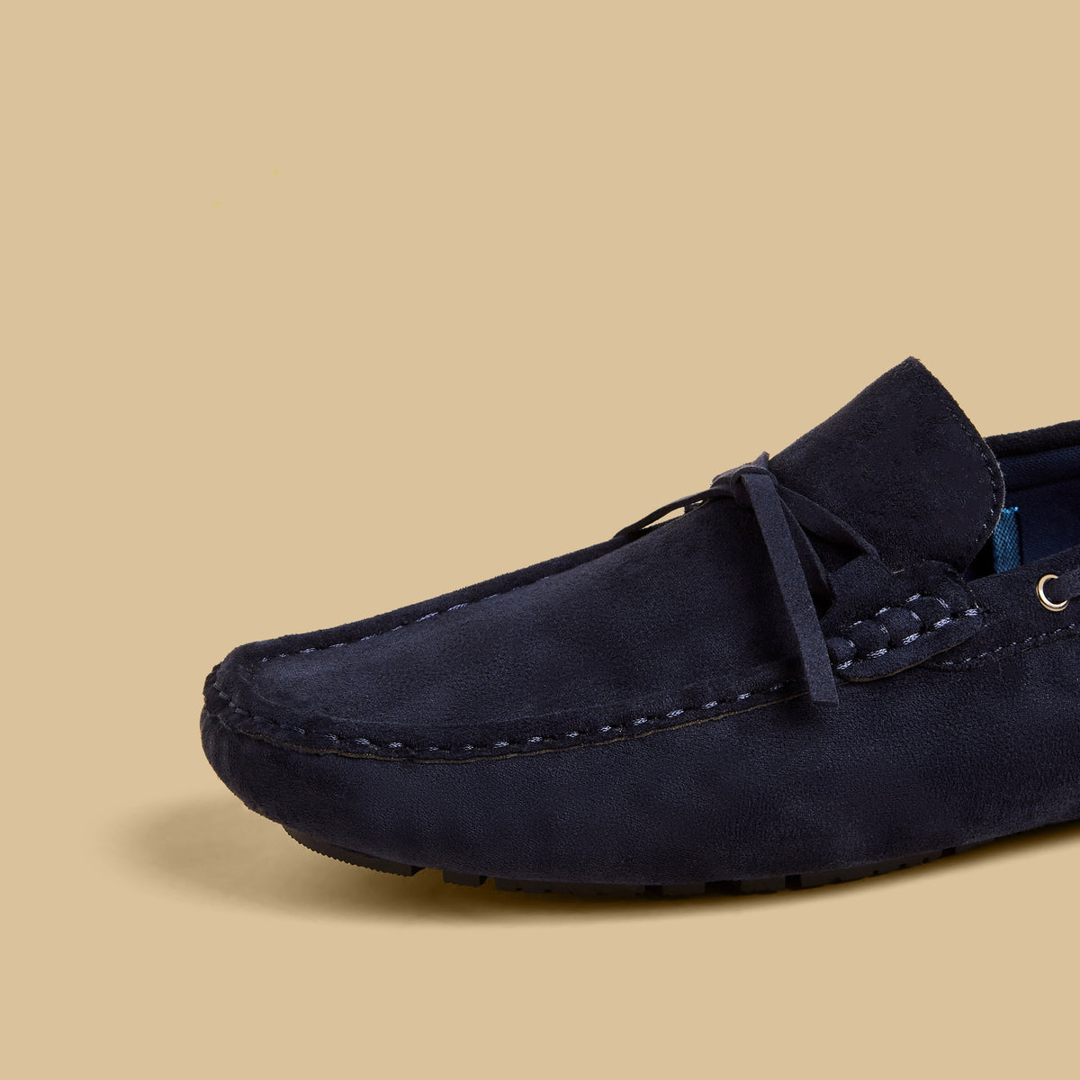 Max Bow Trim Slip-On Loafers Blue for Men - image 4