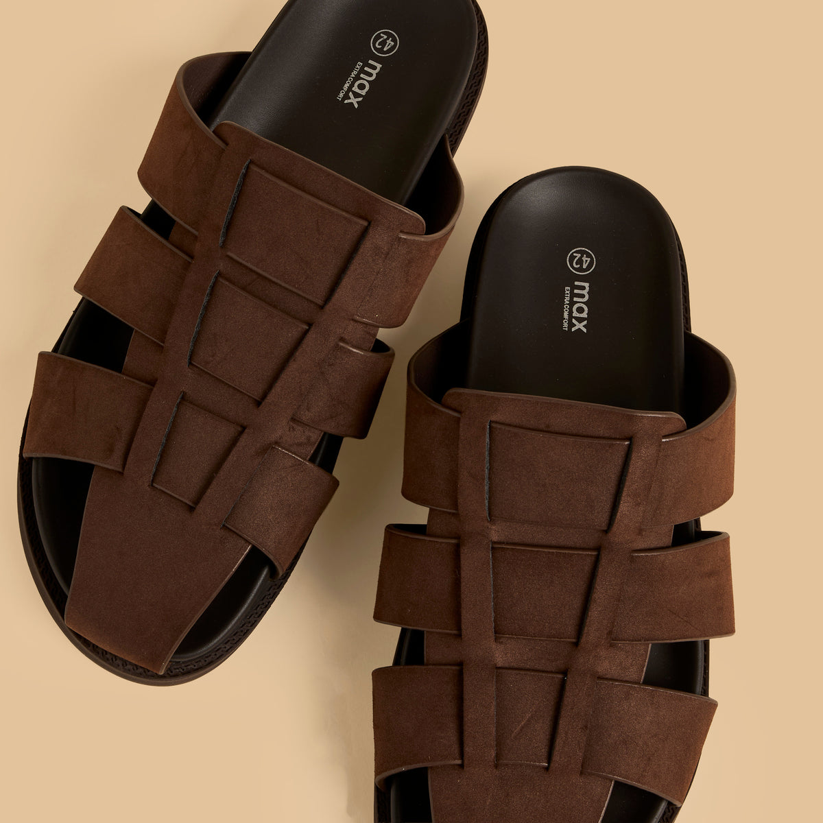 Max Strappy Slip-On Sandals Brown for Men - image 3