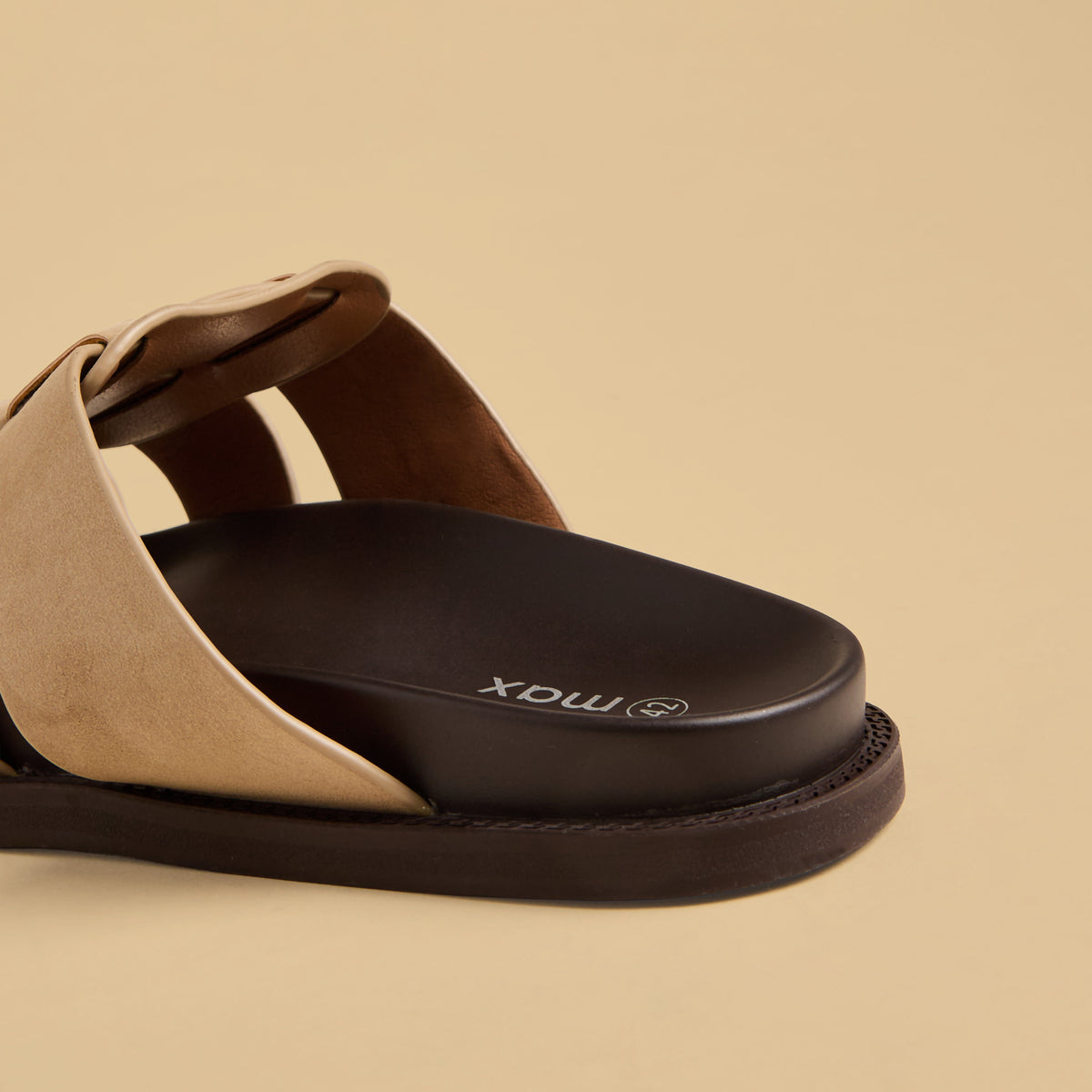 Max Strappy Slip-On Sandals Cream for Men - image 5