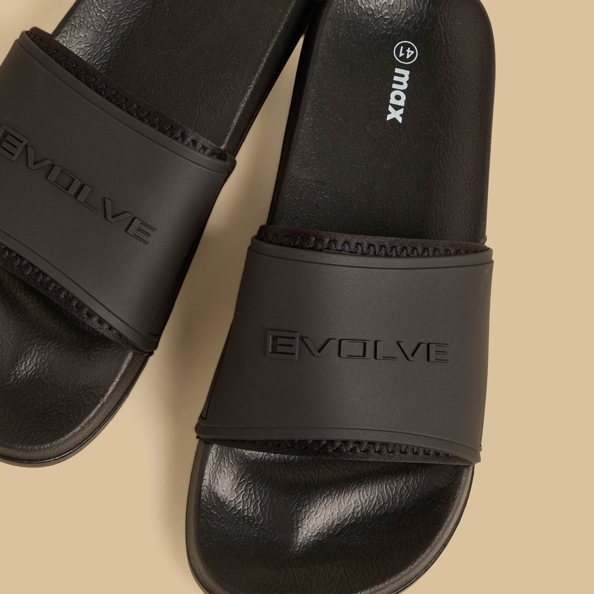 Max Embossed Slides Black for Men - image 3