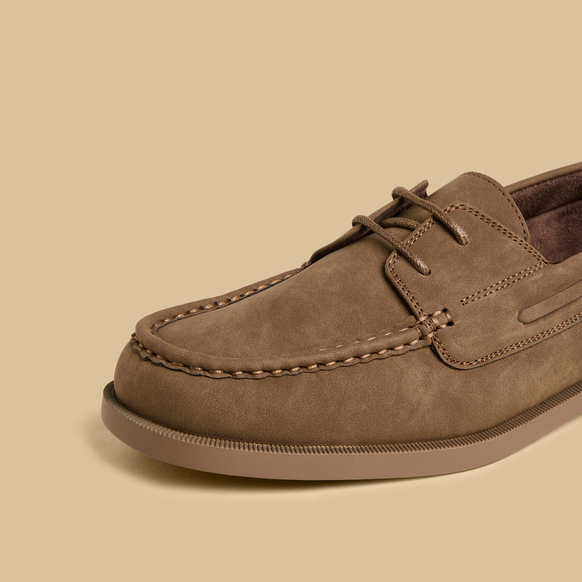 Max Stitch Detail Lace-Up Shoes Brown for Men - image 4